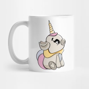 Baby girl unicorn, cute unicorn, mask for little girl, rainbow unicorn Mug